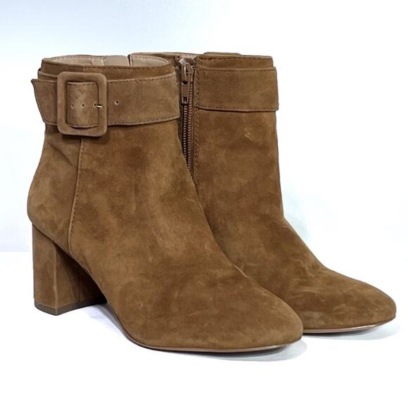 Ann Taylor Nettie Buckle Suede Boots 5 EUC - Picture 1 of 8